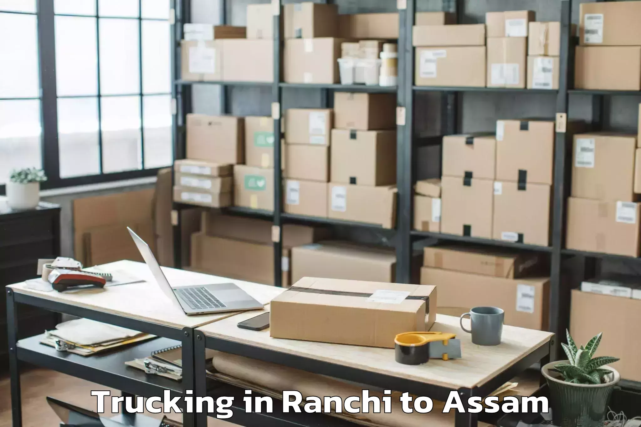 Book Ranchi to Dhing Town Trucking Online